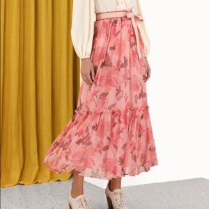 Zimmerman Concert Pink Maxi Skirt Brand New With Tags Size S
